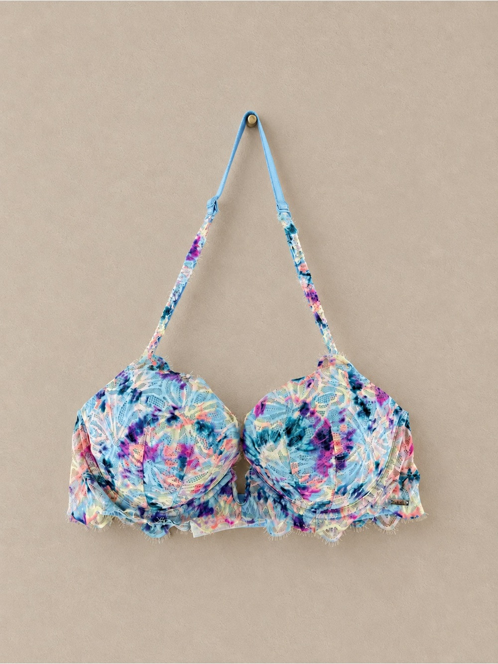 Victoria’s Secret PINK Date Push-Up Floral Lace Bra 36C